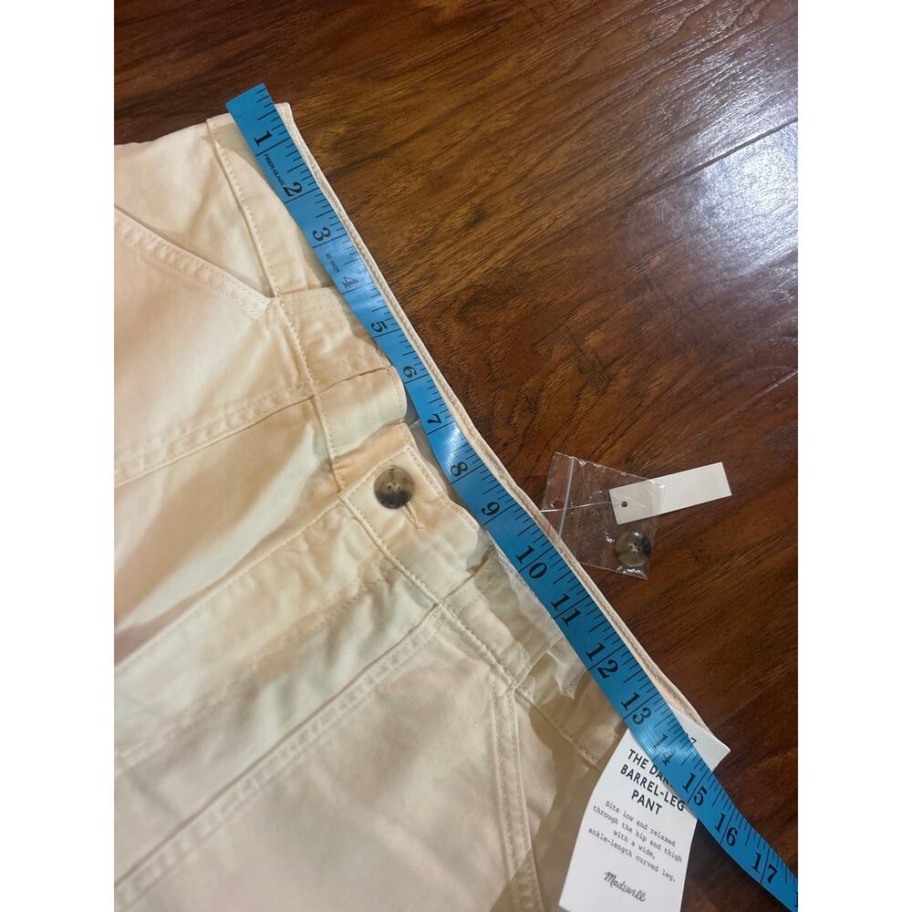 MADEWELL Darted Barrel Leg Pants Vanilla Size 27 New NWT 4 CASUAL MINIMALIST - Picture 8 of 9